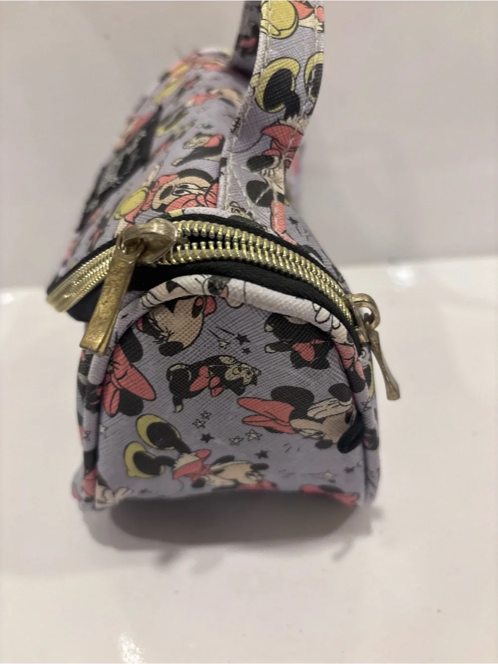 So Sweet! Minnie Print Purple handheld  Bag